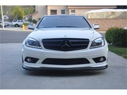 Mercedes-Benz-C-Class-08-11-Projector-Headlights-Halogen---Drl-Blk-Pro-Yd-Mbw20408-Drl-Bk