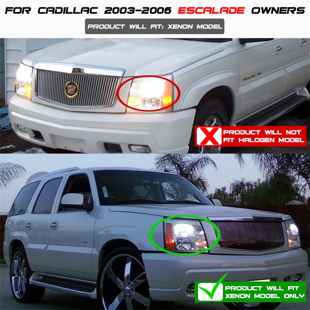 Spyder Auto 5042279 Halo DRL LED Projector Headlight for Select Cadillac Escalade, Cadillac Escalade ESV, Cadillac Escalade EXT