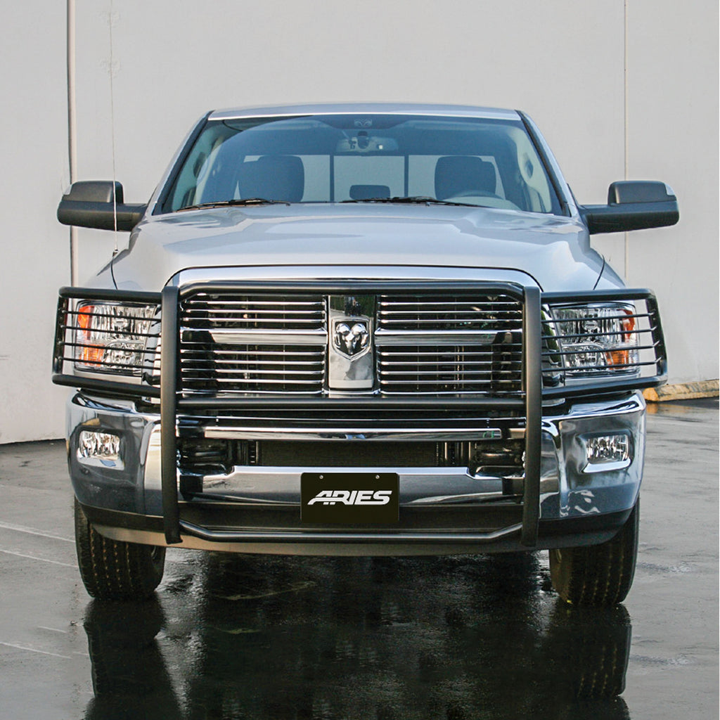 ARIES 5056 Black Steel Grille Guard, Select Dodge, Ram 2500, 3500 for Select Ram 2500