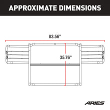Load image into Gallery viewer, ARIES 5058-2 Polished Stainless Grille Guard, Select Dodge, Ram 1500 for Select Ram 1500