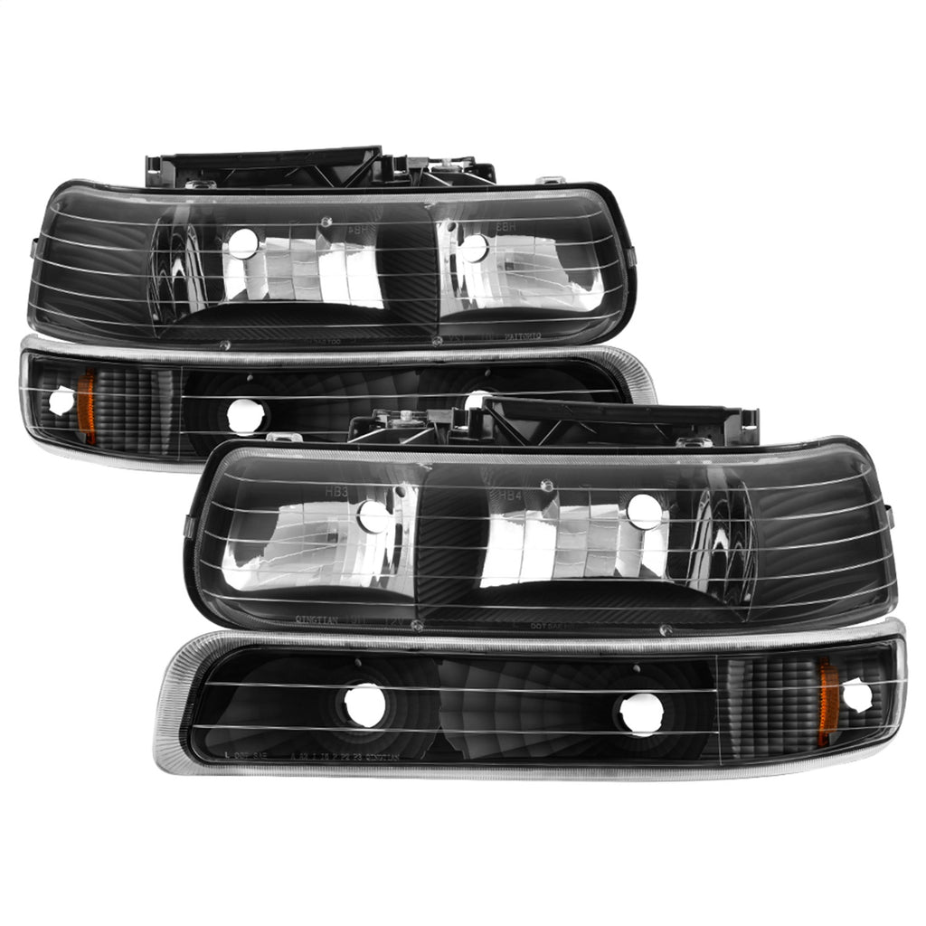 Spyder Auto 5064219 XTune Crystal Headlights/Bumper Lights for Select Chevrolet Silverado 1500, Chevrolet Silverado HD, Chevrolet Silverado 2500, Chevrolet Silverado HD, Chevrolet Silverado 3500, Chevrolet Suburban 1500, Chevrolet Suburban 2500,