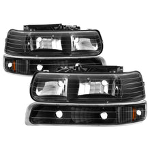 Load image into Gallery viewer, Spyder Auto 5064219 XTune Crystal Headlights/Bumper Lights for Select Chevrolet Silverado 1500, Chevrolet Silverado HD, Chevrolet Silverado 2500, Chevrolet Silverado HD, Chevrolet Silverado 3500, Chevrolet Suburban 1500, Chevrolet Suburban 2500,