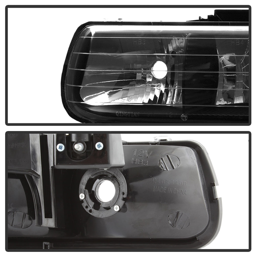 Spyder Auto 5064219 XTune Crystal Headlights/Bumper Lights for Select Chevrolet Silverado 1500, Chevrolet Silverado HD, Chevrolet Silverado 2500, Chevrolet Silverado HD, Chevrolet Silverado 3500, Chevrolet Suburban 1500, Chevrolet Suburban 2500,