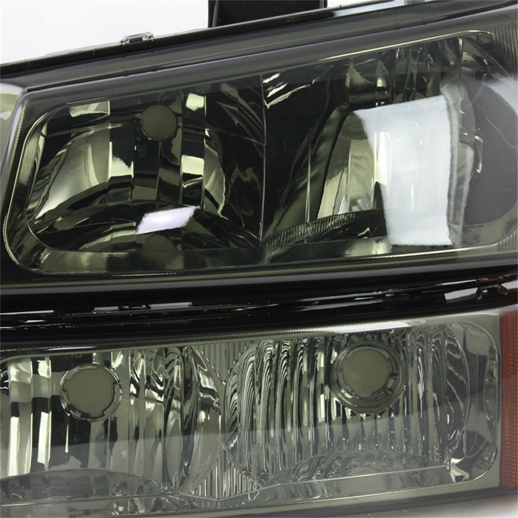 Spyder Auto 5064523 XTune Crystal Headlights/Bumper Lights for Select Chevrolet Silverado 1500, Chevrolet Silverado Classic, Chevrolet Silverado HD, Chevrolet Silverado HD Classic, Chevrolet Silverado 2500, Chevrolet Silverado HD, Chevrolet Silverado HD