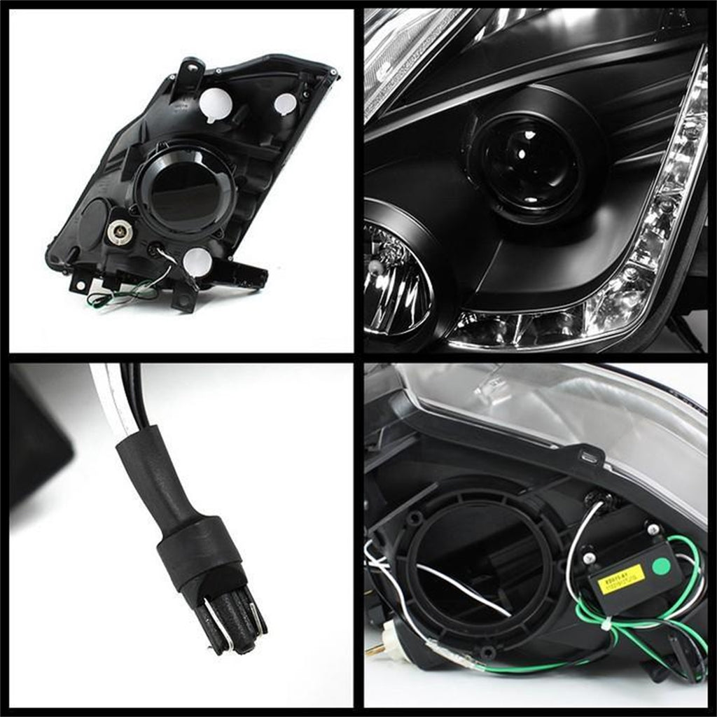 Spyder Auto 5064738 DRL LED Projector Headlights for Select Nissan 350Z