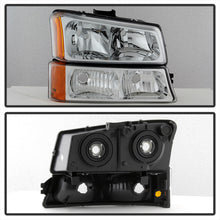 Load image into Gallery viewer, Spyder Auto 5064912 XTune Crystal Headlights/Bumper Lights for Select Chevrolet Silverado 1500, Chevrolet Silverado Classic, Chevrolet Silverado HD, Chevrolet Silverado HD Classic, Chevrolet Silverado 2500, Chevrolet Silverado HD, Chevrolet Silverado