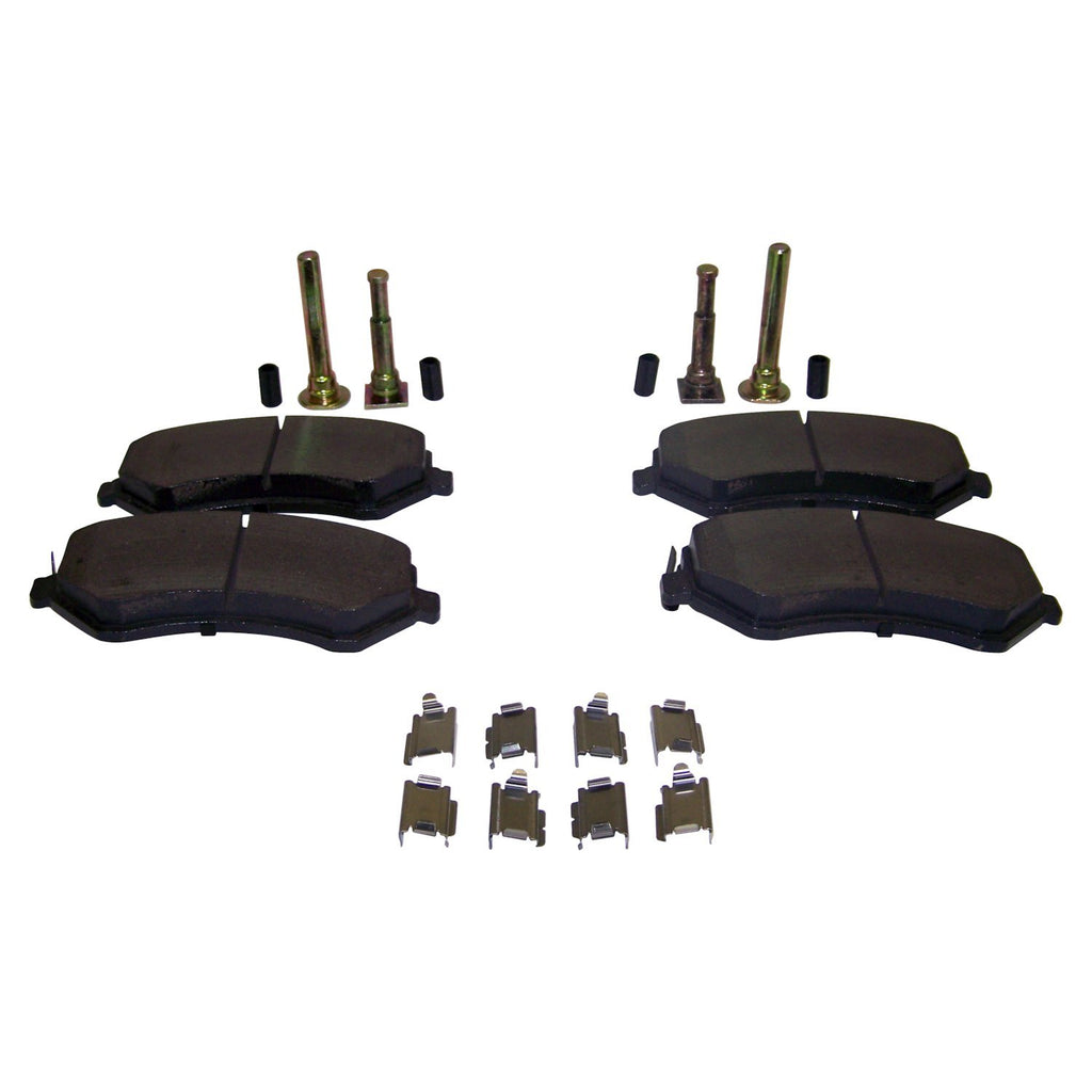Crown Automotive Jeep Replacement 5066427MK Front Brake Pad Master Kit for 02-07 KJ Liberty, Incl. Pad, Pin Set & Springs for Select Jeep Liberty