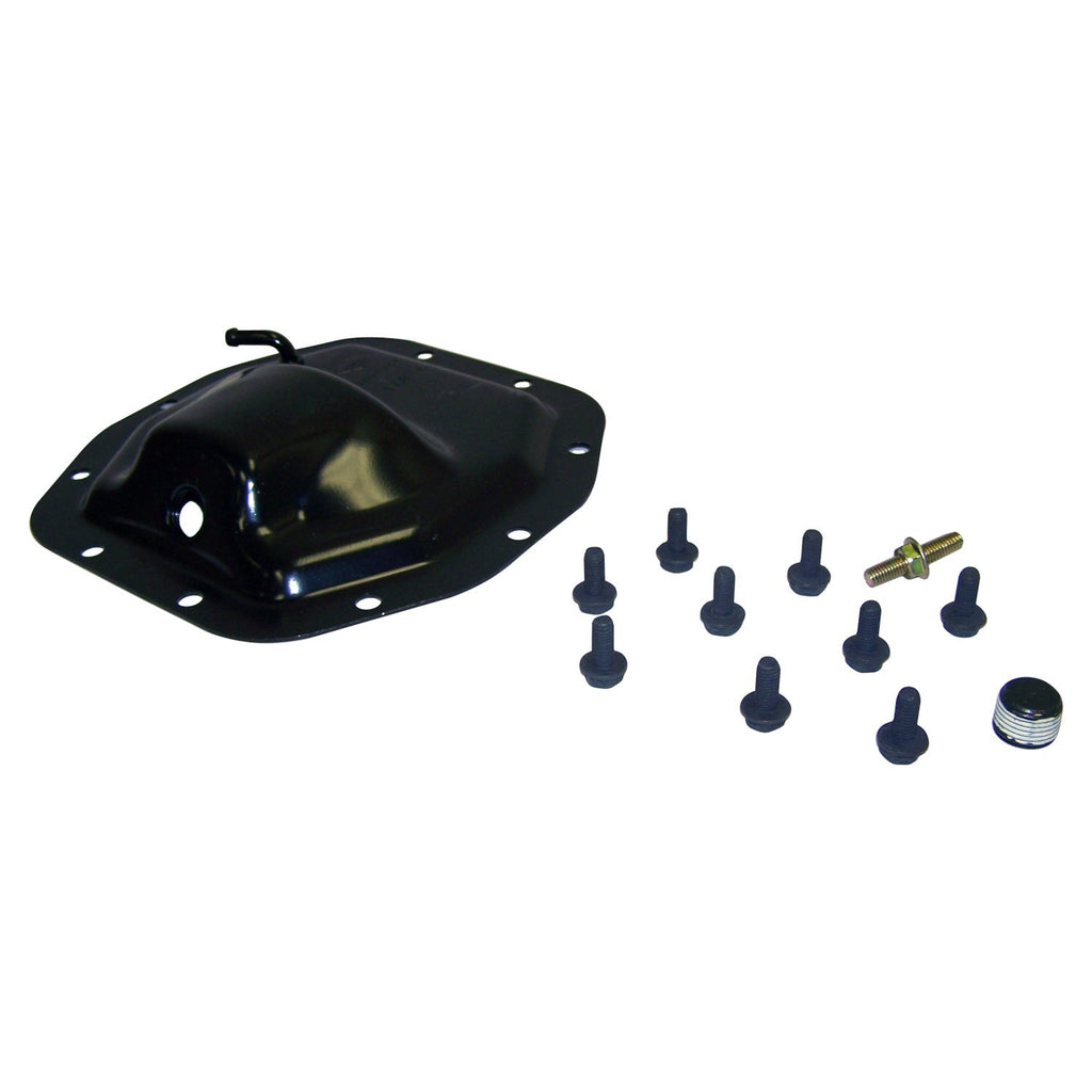 Crown Automotive Jeep Replacement 5066538AA Front Differential Cover Kit for 02-07 Jeep KJ Liberty, Incl Cover, Bolts & Plug for Select Jeep Liberty
