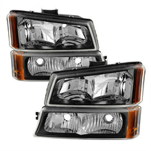 Load image into Gallery viewer, Spyder Auto 5069801 XTune Crystal Headlights/Bumper Lights for Select Chevrolet Silverado 1500, Chevrolet Silverado Classic, Chevrolet Silverado HD, Chevrolet Silverado HD Classic, Chevrolet Silverado 2500, Chevrolet Silverado HD, Chevrolet Silverado