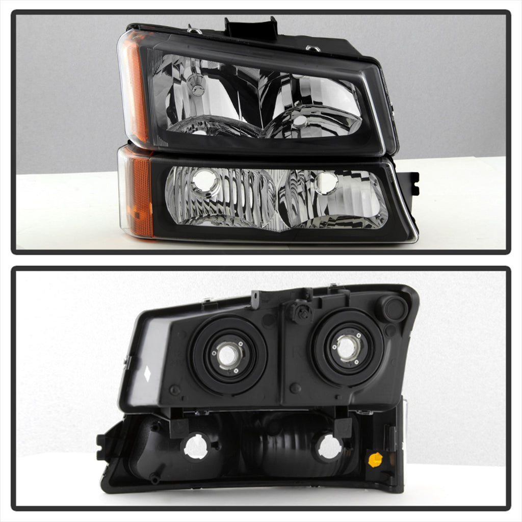 Spyder Auto 5069801 XTune Crystal Headlights/Bumper Lights for Select Chevrolet Silverado 1500, Chevrolet Silverado Classic, Chevrolet Silverado HD, Chevrolet Silverado HD Classic, Chevrolet Silverado 2500, Chevrolet Silverado HD, Chevrolet Silverado