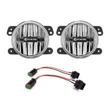 Load image into Gallery viewer, KC HiLiTES 506 G4 Gravity LED 4" SAE ECE 2-Lt Sys - 18-23 Jeep Wrangler JL/Jeep Gladiator JT for Select Jeep Gladiator, Jeep Wrangler