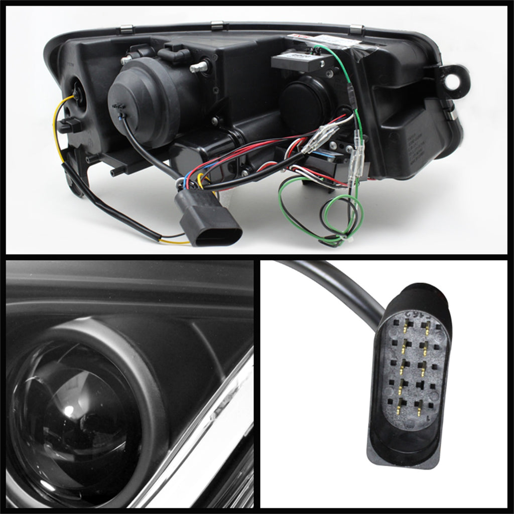 Spyder Auto 5071903 DRL LED Projector Headlights for Select Audi A6