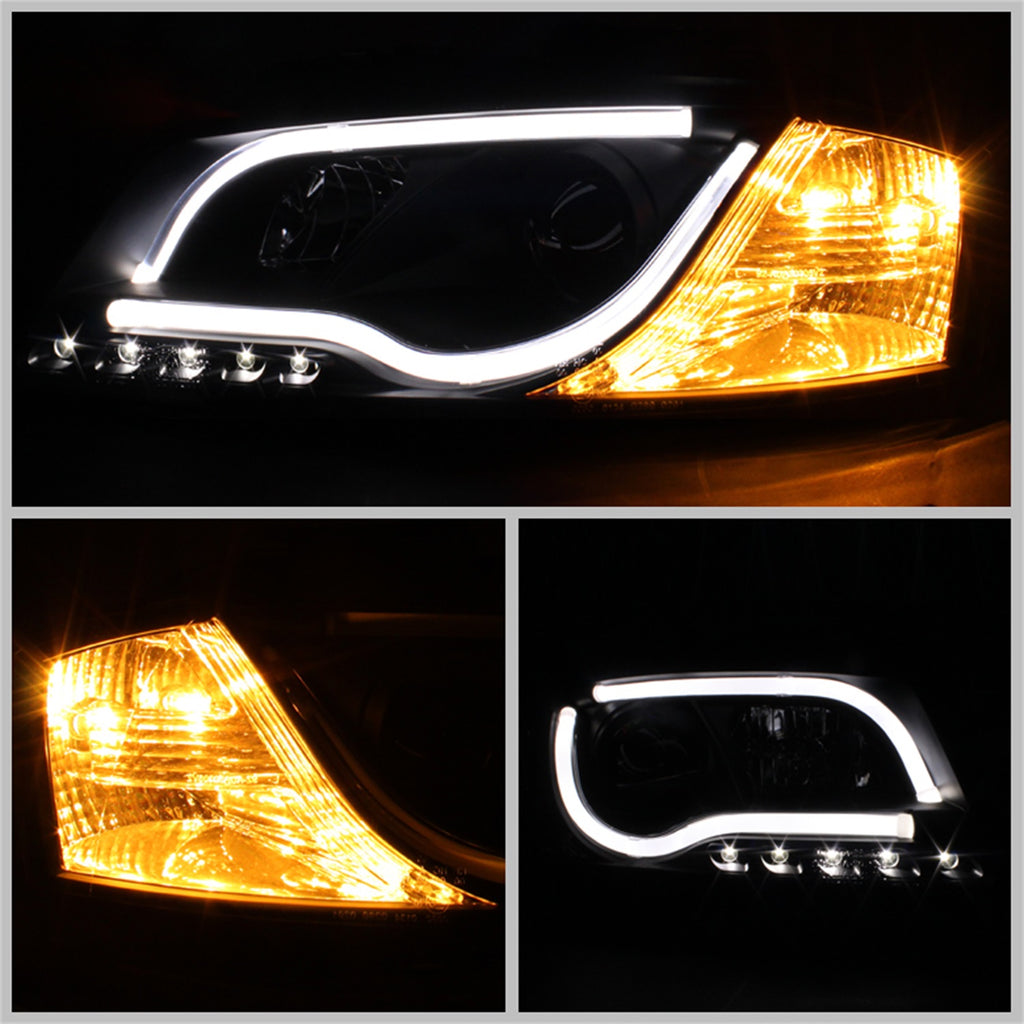 Spyder Auto 5071934 DRL LED Projector Headlights for Select Audi A3, Audi A3 Quattro