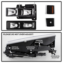 Load image into Gallery viewer, Spyder Auto 5072221 XTune Headlights for Select Chevrolet C1500, Chevrolet C1500 Suburban, Chevrolet C2500, Chevrolet C2500 Suburban, Chevrolet C3500, Chevrolet K1500, Chevrolet K1500 Suburban, Chevrolet K2500, Chevrolet K2500 Suburban, Chevrolet K3500,