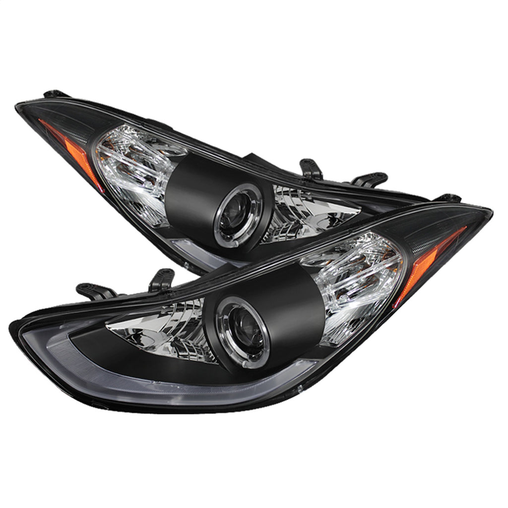 Spyder Auto 5073662 DRL LED Projector Headlights for Select Hyundai Elantra, Hyundai Elantra Coupe