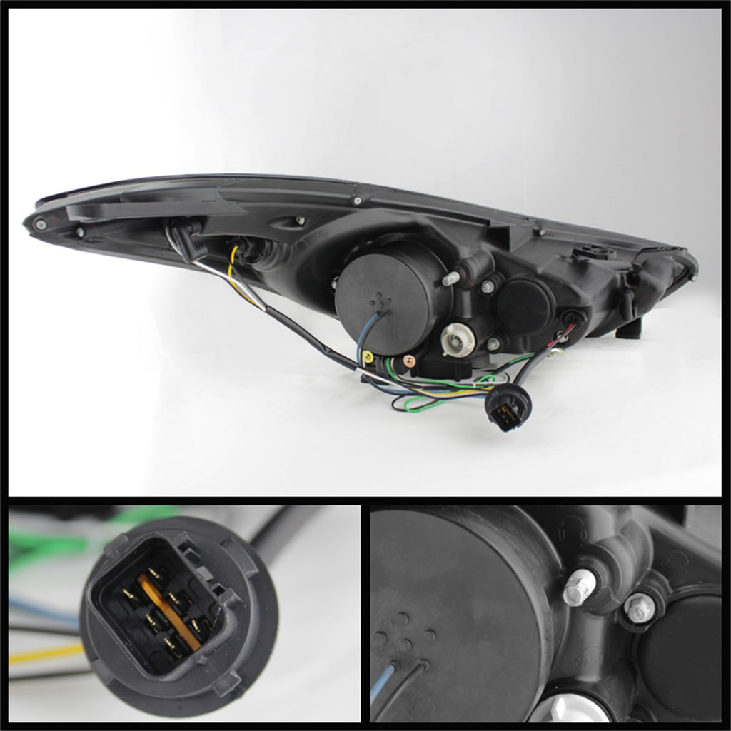 Spyder Auto 5073662 DRL LED Projector Headlights for Select Hyundai Elantra, Hyundai Elantra Coupe