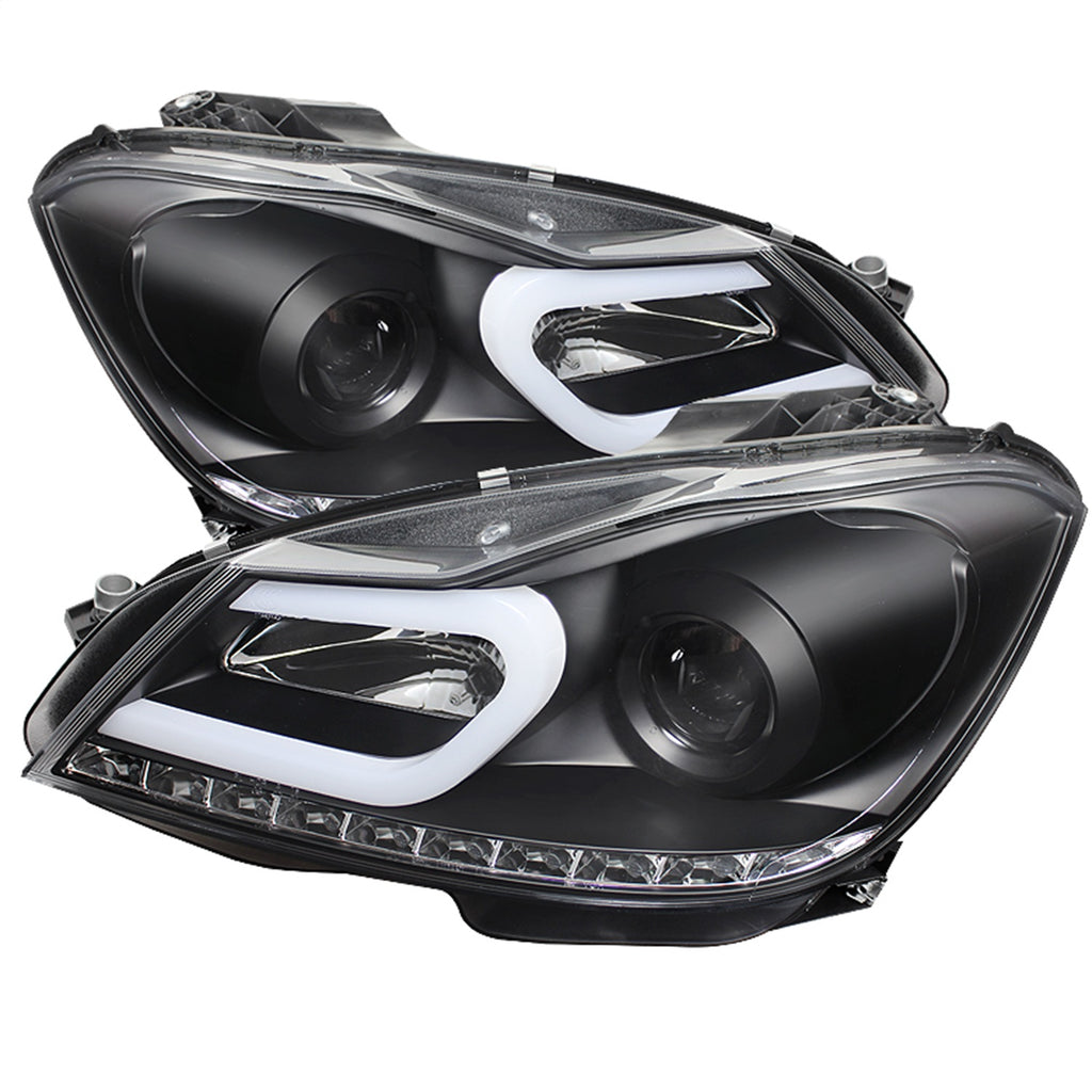 Spyder Auto 5074249 DRL Projector Headlights for Select Mercedes-Benz C250, Mercedes-Benz C300, Mercedes-Benz C350, Mercedes-Benz C63 AMG