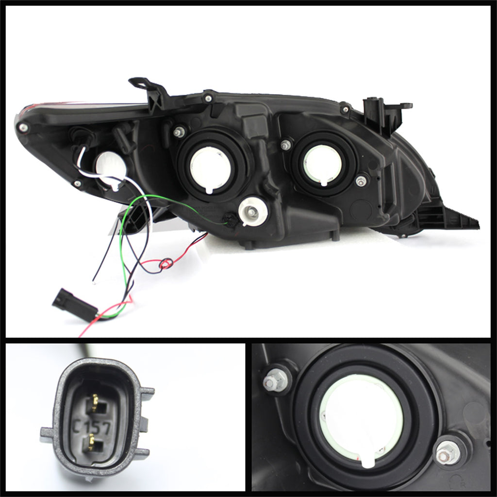 Spyder Auto 5074263 DRL LED Projector Headlights for Select Toyota Corolla