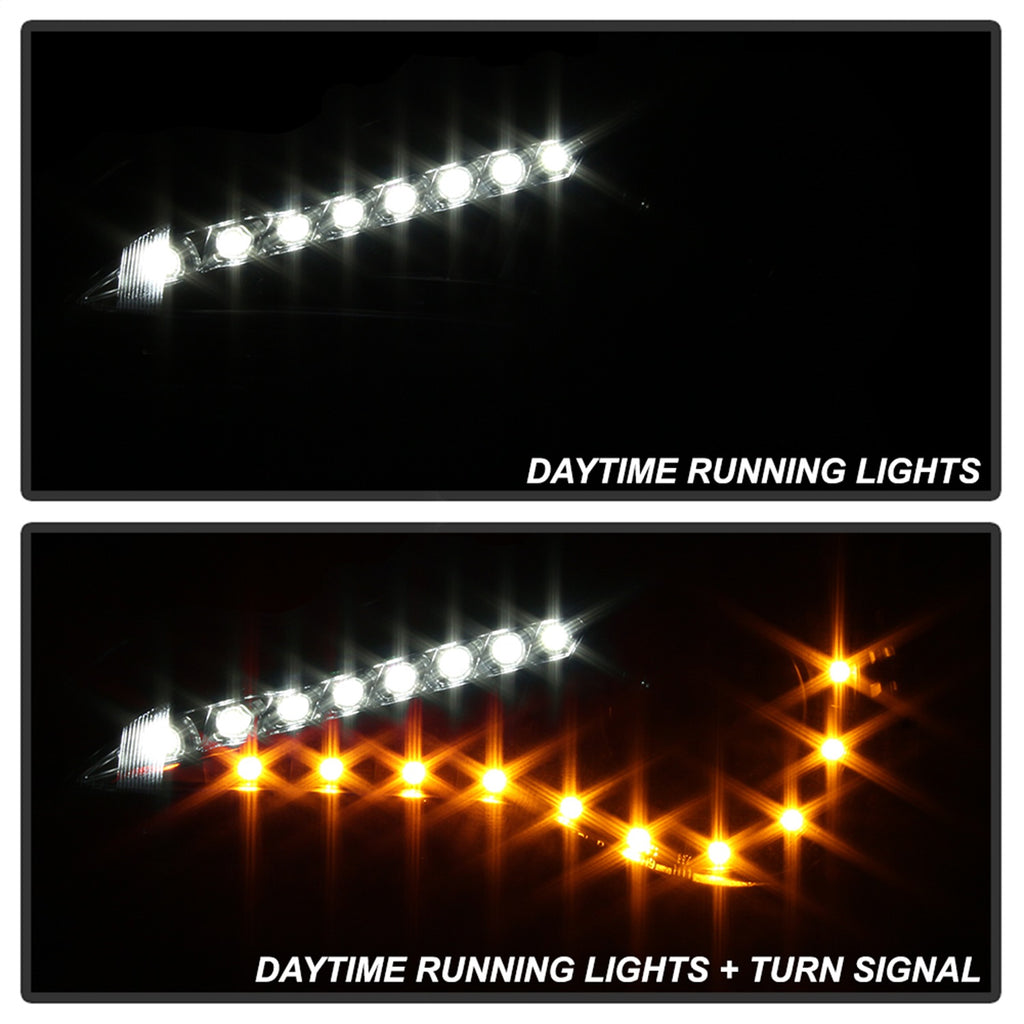 Spyder Auto 5075413 DRL LED Projector Headlights for Select Scion FR-S
