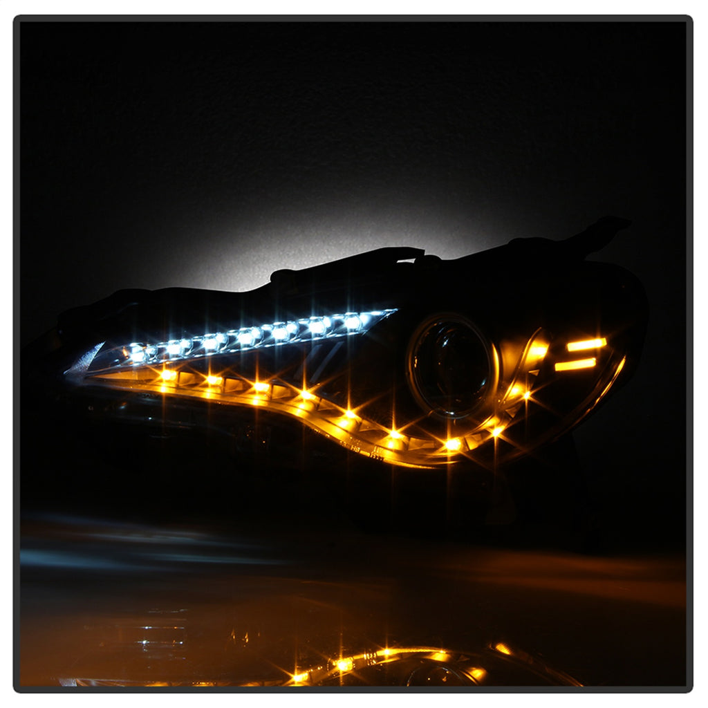Spyder Auto 5075413 DRL LED Projector Headlights for Select Scion FR-S