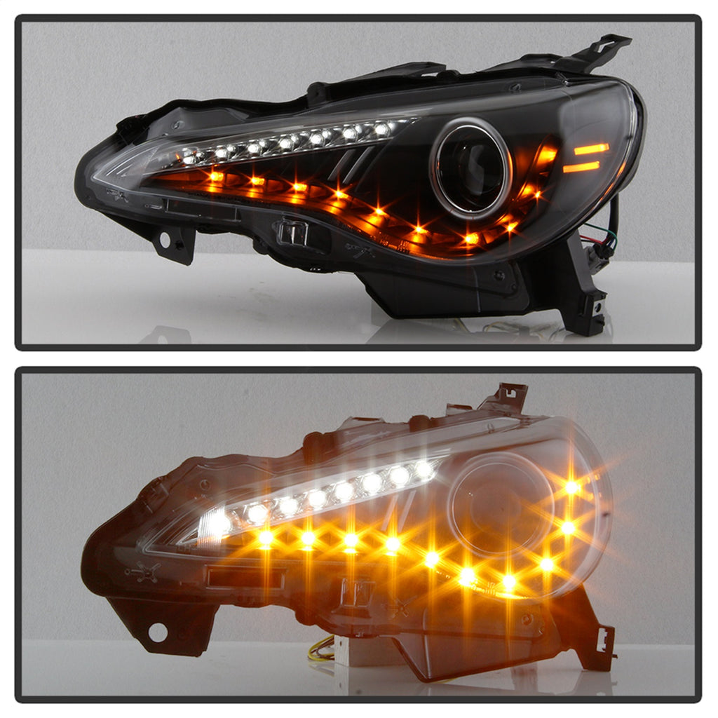 Spyder Auto 5075413 DRL LED Projector Headlights for Select Scion FR-S