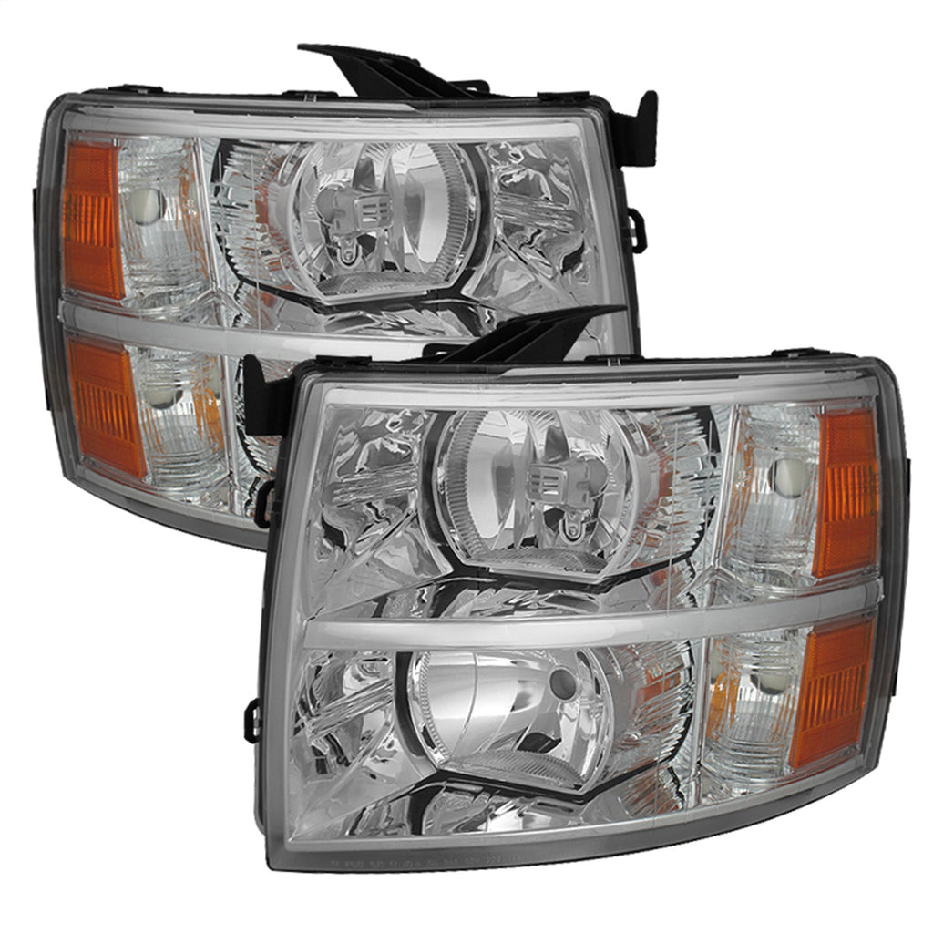 Spyder Auto 5076984 XTune Crystal Headlights for Select Chevrolet Silverado 1500, Chevrolet Silverado HD, Chevrolet Silverado HD