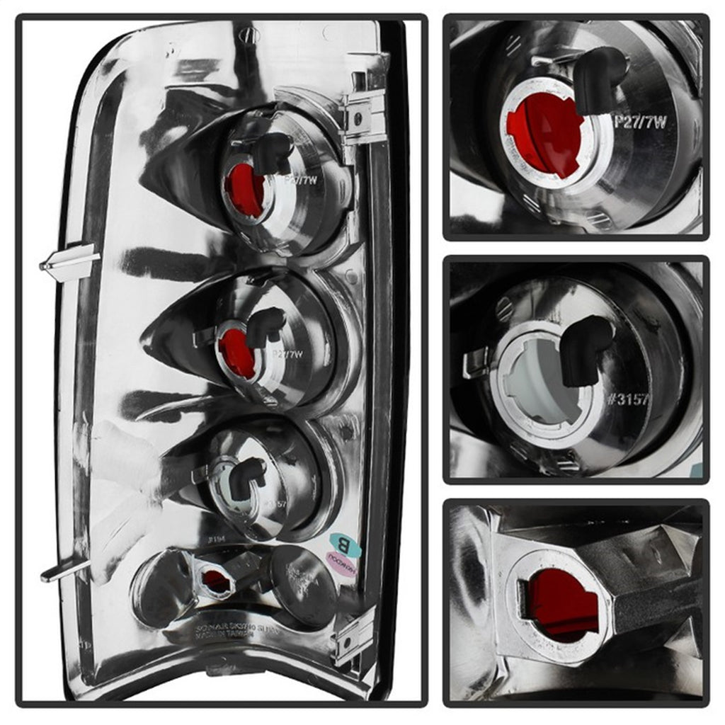 Spyder Auto 5078018 Euro Style Tail Lights for Select Chevrolet Silverado 1500, Chevrolet Silverado Classic, Chevrolet Silverado HD, Chevrolet Silverado HD Classic, Chevrolet Silverado 2500, Chevrolet Silverado HD, Chevrolet Silverado HD Classic