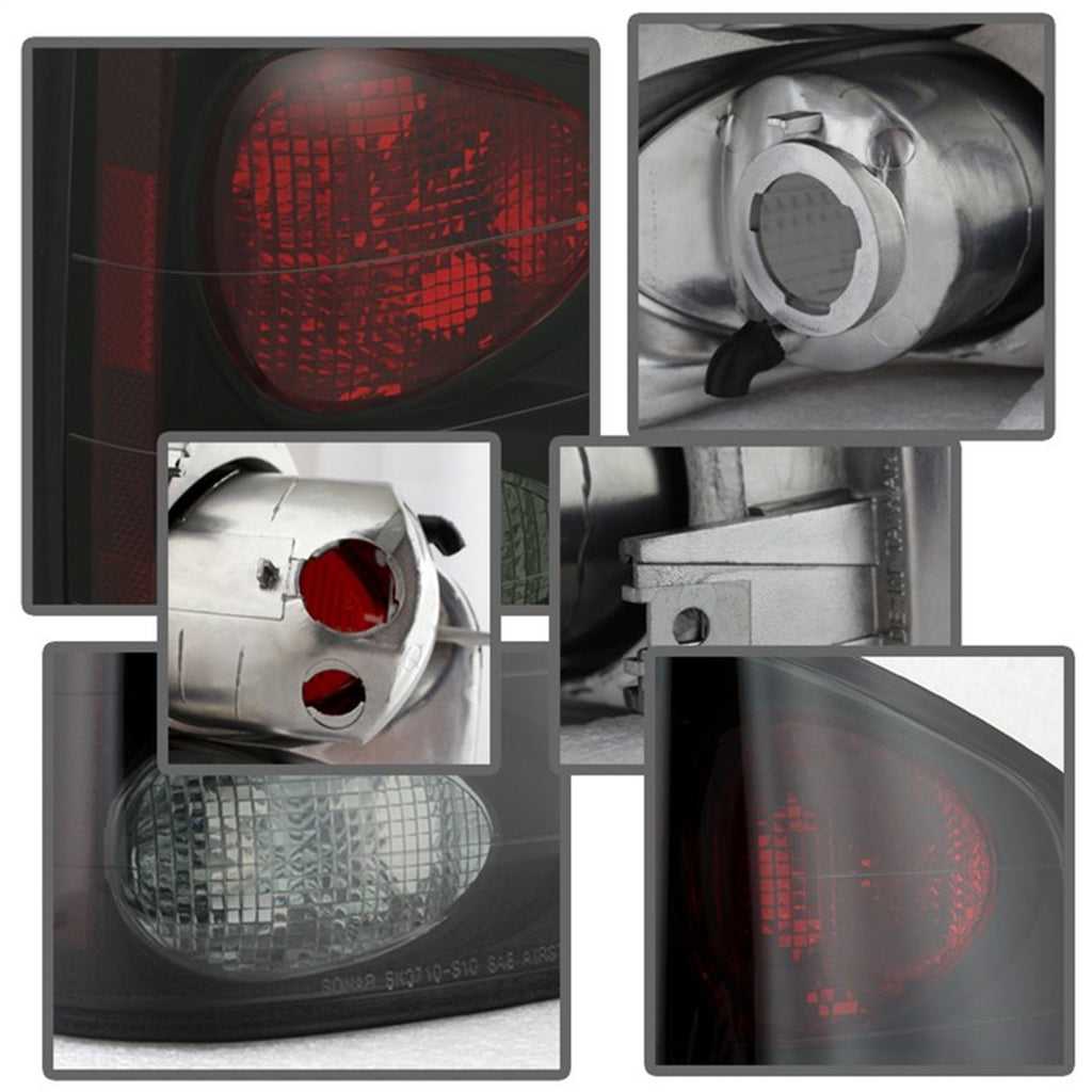 Spyder Auto 5078049 Euro Style Tail Lights for Select Chevrolet S10, GMC Sonoma, Isuzu Hombre