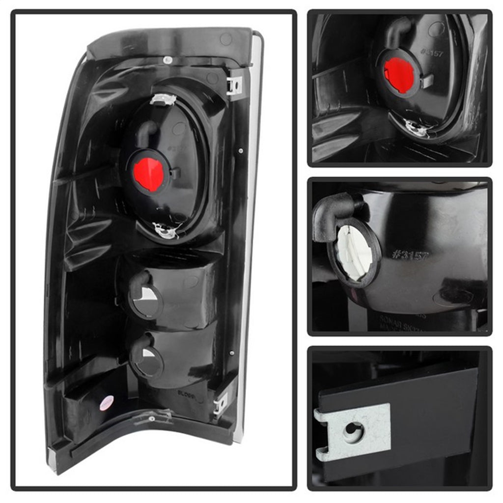 Spyder Auto 5078056 Euro Style Tail Lights for Select Chevrolet Silverado 1500, Chevrolet Silverado HD, Chevrolet Silverado 2500, Chevrolet Silverado HD, GMC Sierra 1500, GMC Sierra Classic, GMC Sierra HD, GMC Sierra HD Classic, GMC Sierra 2500, GMC