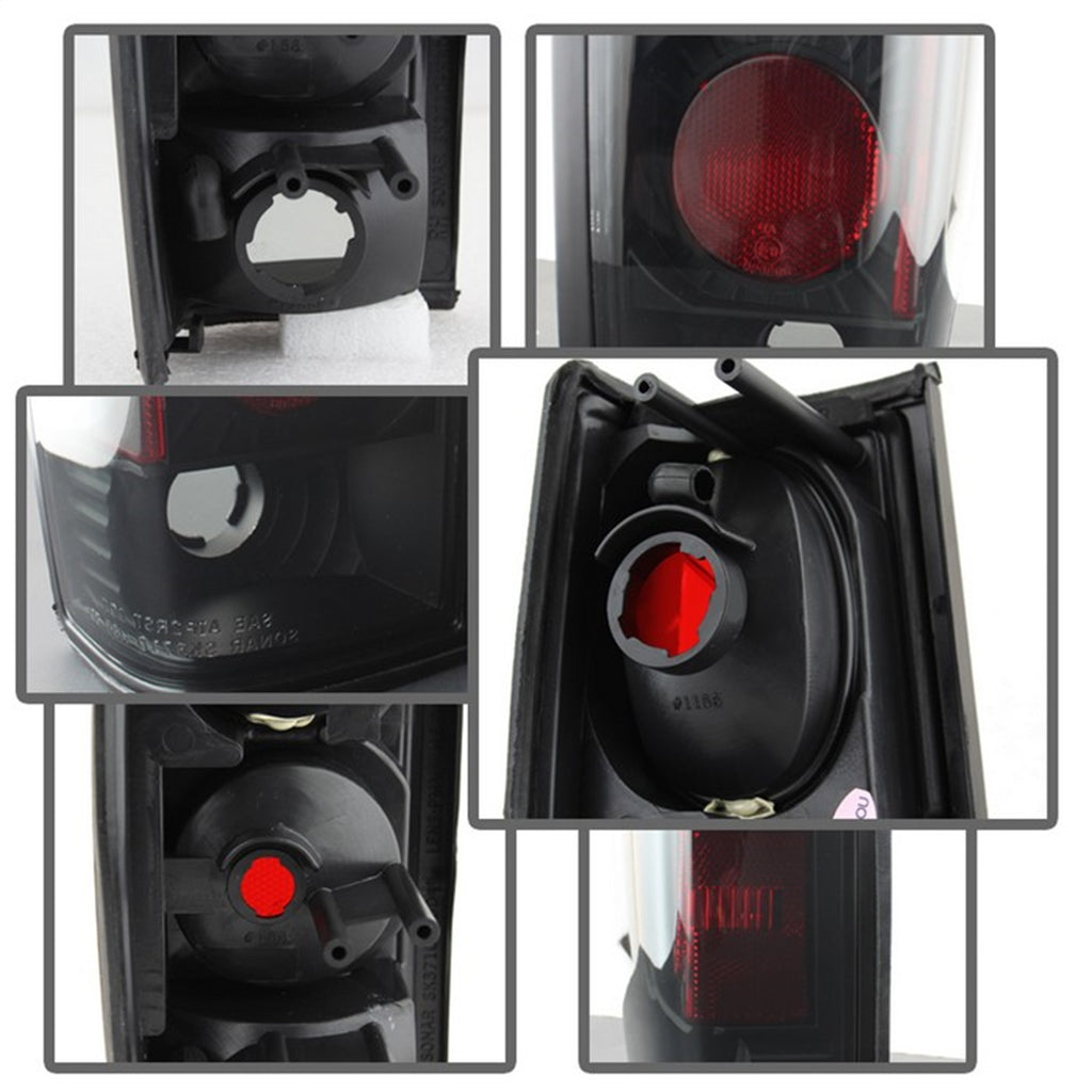Spyder Auto 5078216 Euro Style Tail Lights for Select Nissan D21, Nissan Pickup