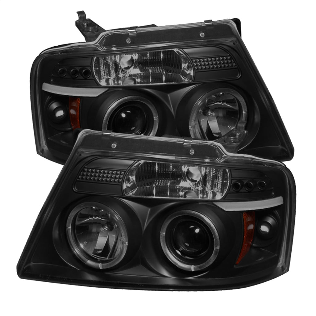 Spyder Auto 5078421 Halo LED Projector Headlights for Select Ford F-150, Ford F-150 Heritage