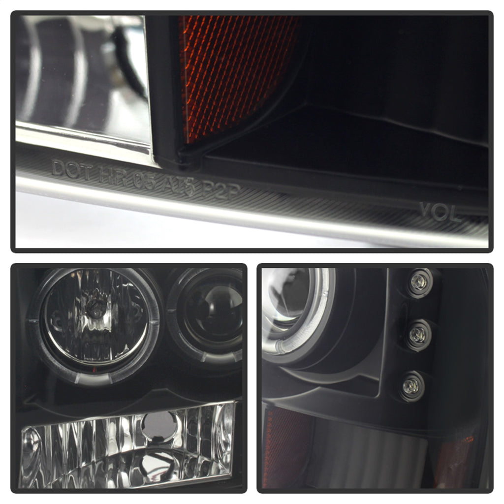 Spyder Auto 5078452 Halo LED Projector Headlights for Select Ford Excursion, Ford F-250, Ford F-250 Super Duty