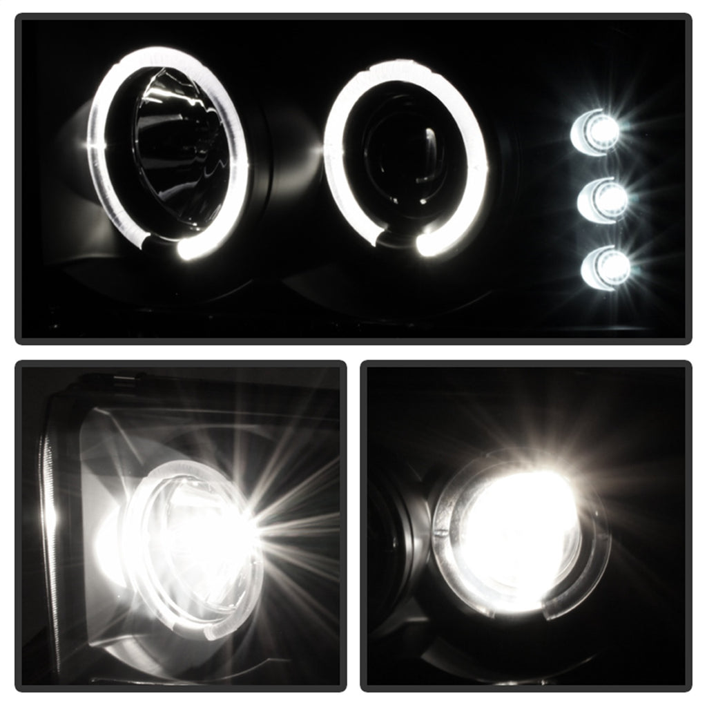 Spyder Auto 5078452 Halo LED Projector Headlights for Select Ford Excursion, Ford F-250, Ford F-250 Super Duty