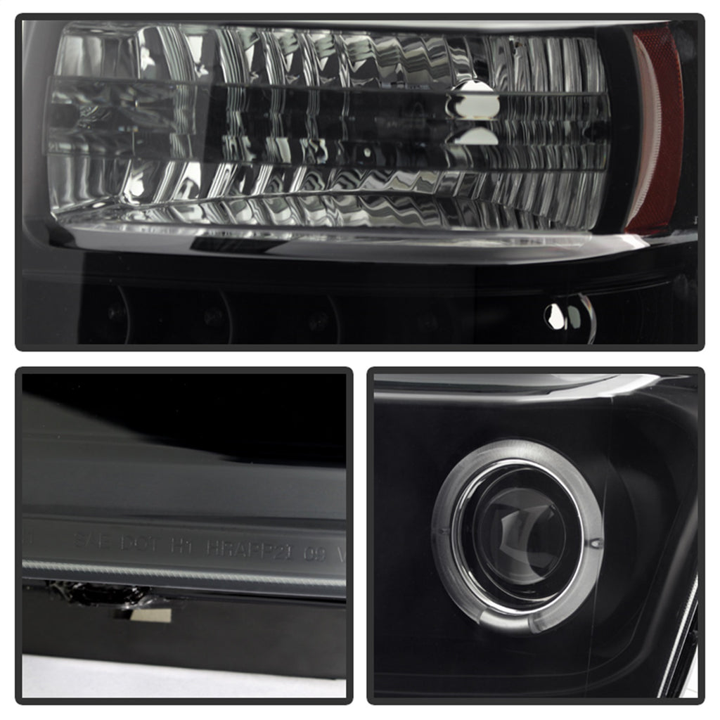 Spyder Auto 5078490 Halo LED Projector Headlights for Select Ford F-250 Super Duty, Ford F-350 Super Duty, Ford F-450 Super Duty