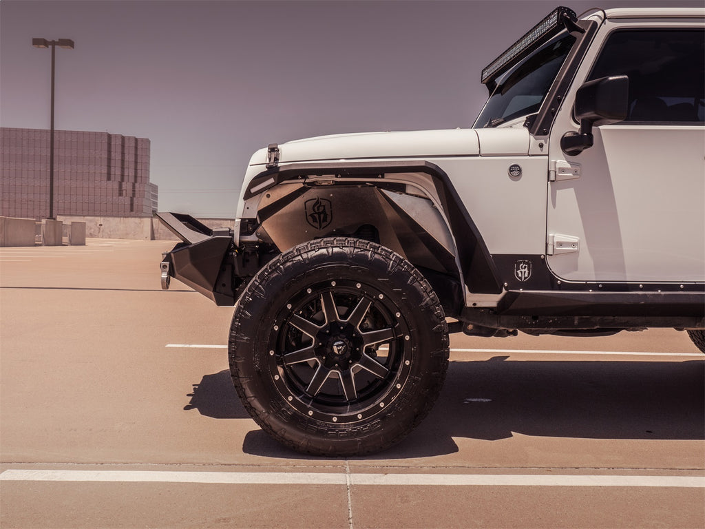 Road Armor 507AFF0B Stealth Fender Flare Body Armor for Select Jeep Wrangler, Jeep Wrangler JK