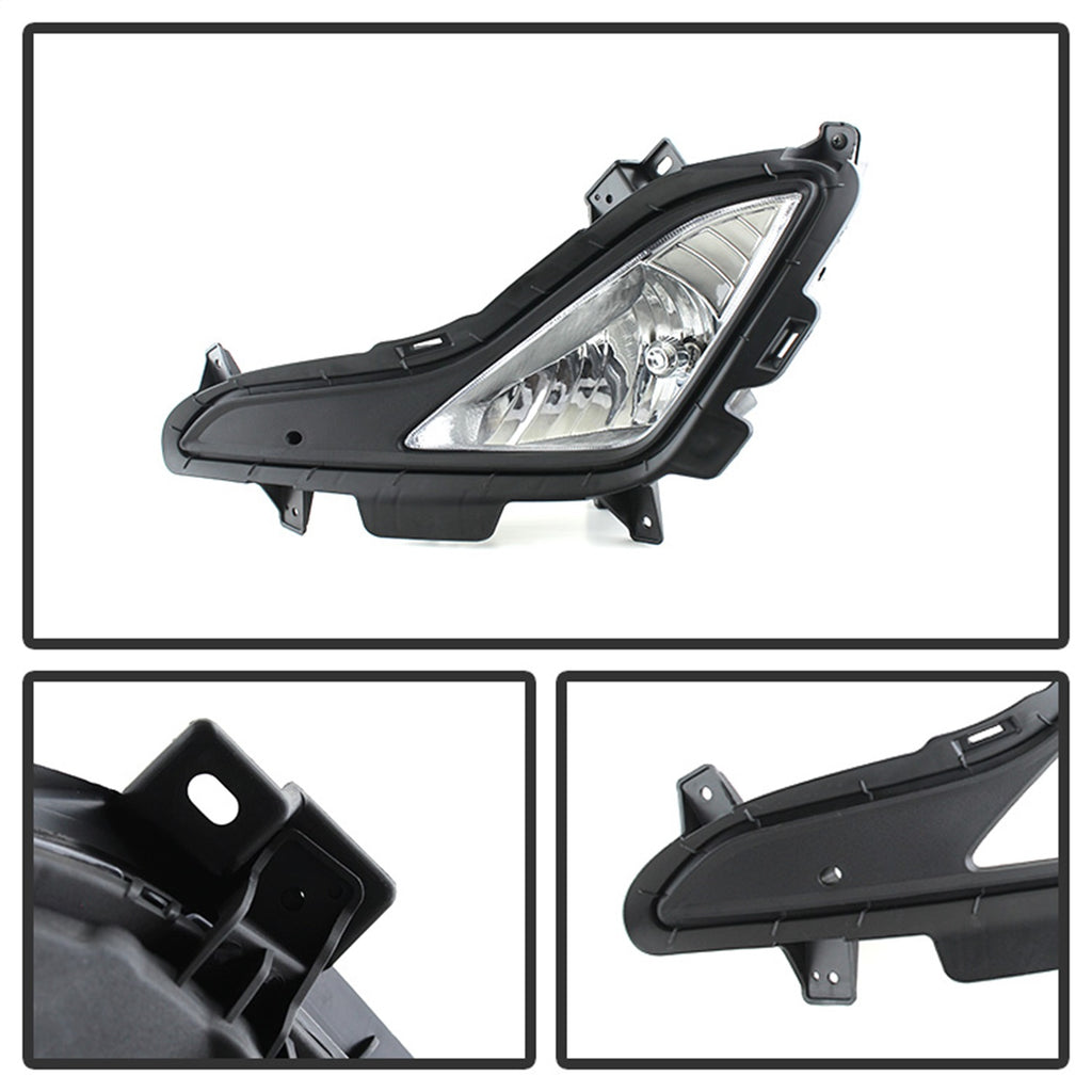 Spyder Auto 5080462 OEM Fog Lights for Select Hyundai Elantra