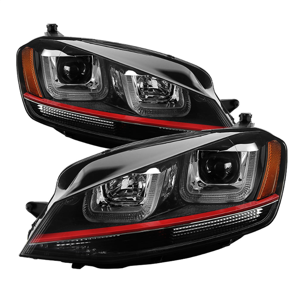 Spyder Auto 5080592 DRL LED Projector Headlights for Select Volkswagen Golf, Volkswagen Golf R