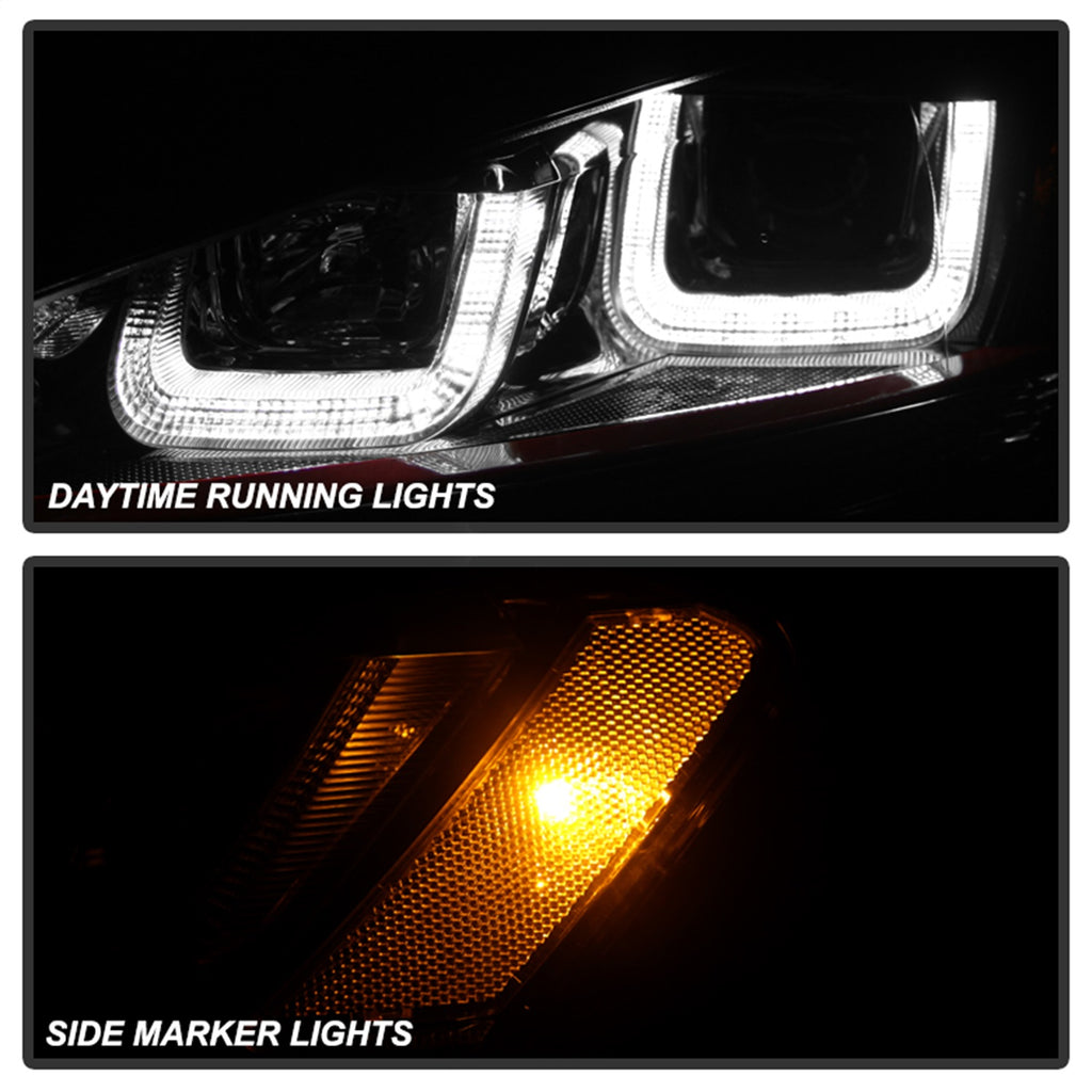 Spyder Auto 5080592 DRL LED Projector Headlights for Select Volkswagen Golf, Volkswagen Golf R