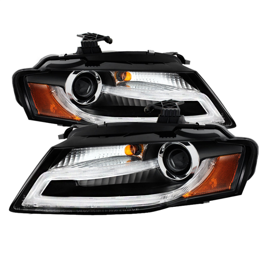 Spyder Auto 5080752 DRL LED Projector Headlights for Select Audi A4