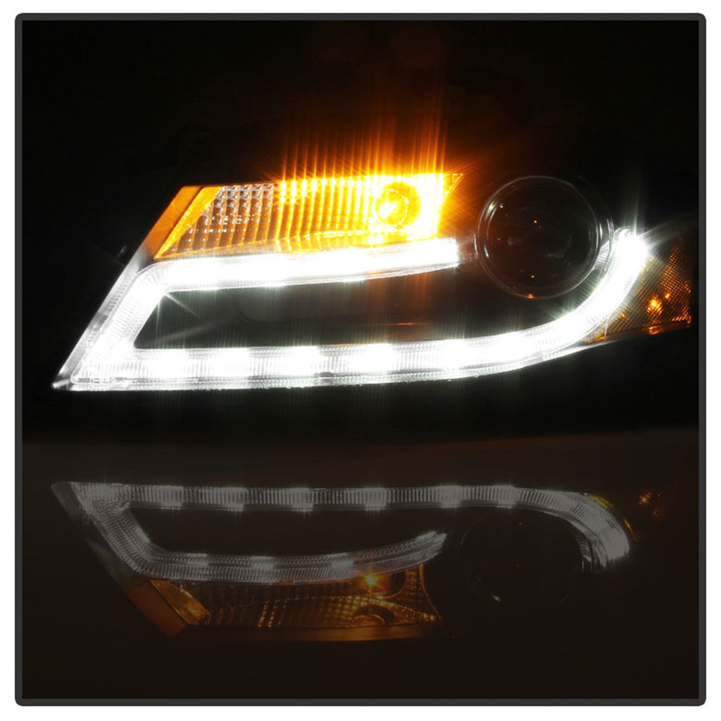 Spyder Auto 5080752 DRL LED Projector Headlights for Select Audi A4