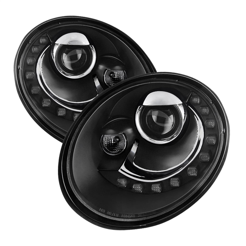 Spyder Auto 5080929 DRL LED Projector Headlights for Select Volkswagen Beetle