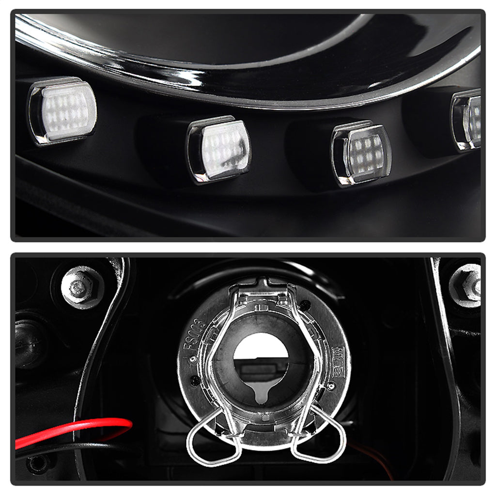 Spyder Auto 5080929 DRL LED Projector Headlights for Select Volkswagen Beetle