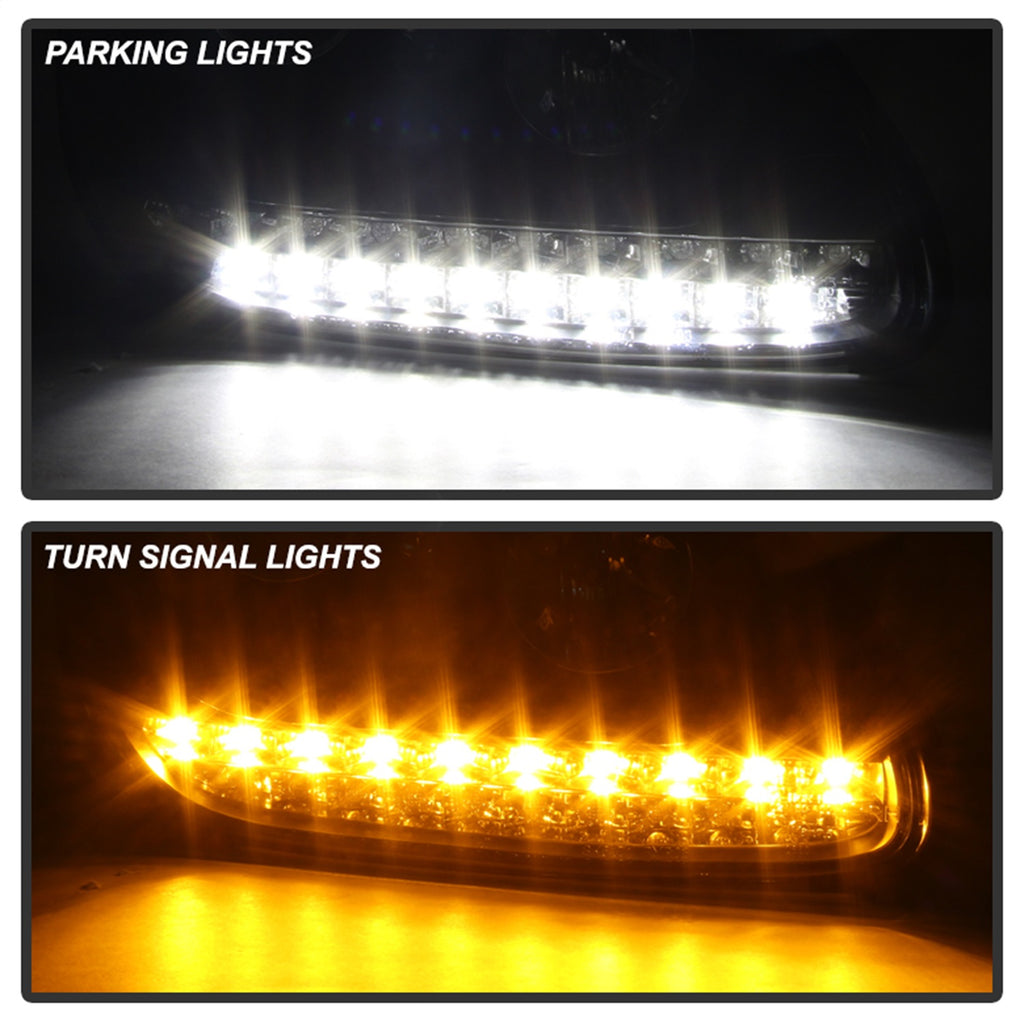 Spyder Auto 5080967 DRL LED Projector Headlights for Select Porsche Cayenne