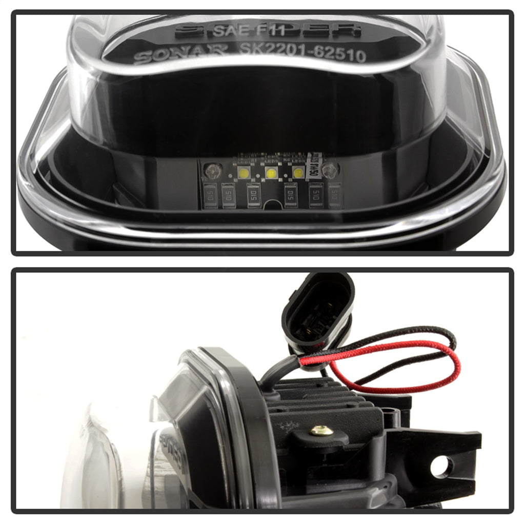 Spyder Auto 5081100 LED Fog Lights for Select Ford F-250 Super Duty, Ford F-350 Super Duty, Ford F-450 Super Duty, Ford F-550 Super Duty