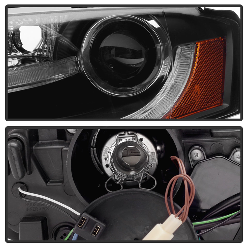 Spyder Auto 5081544 DRL LED Projector Headlights for Select Audi A4