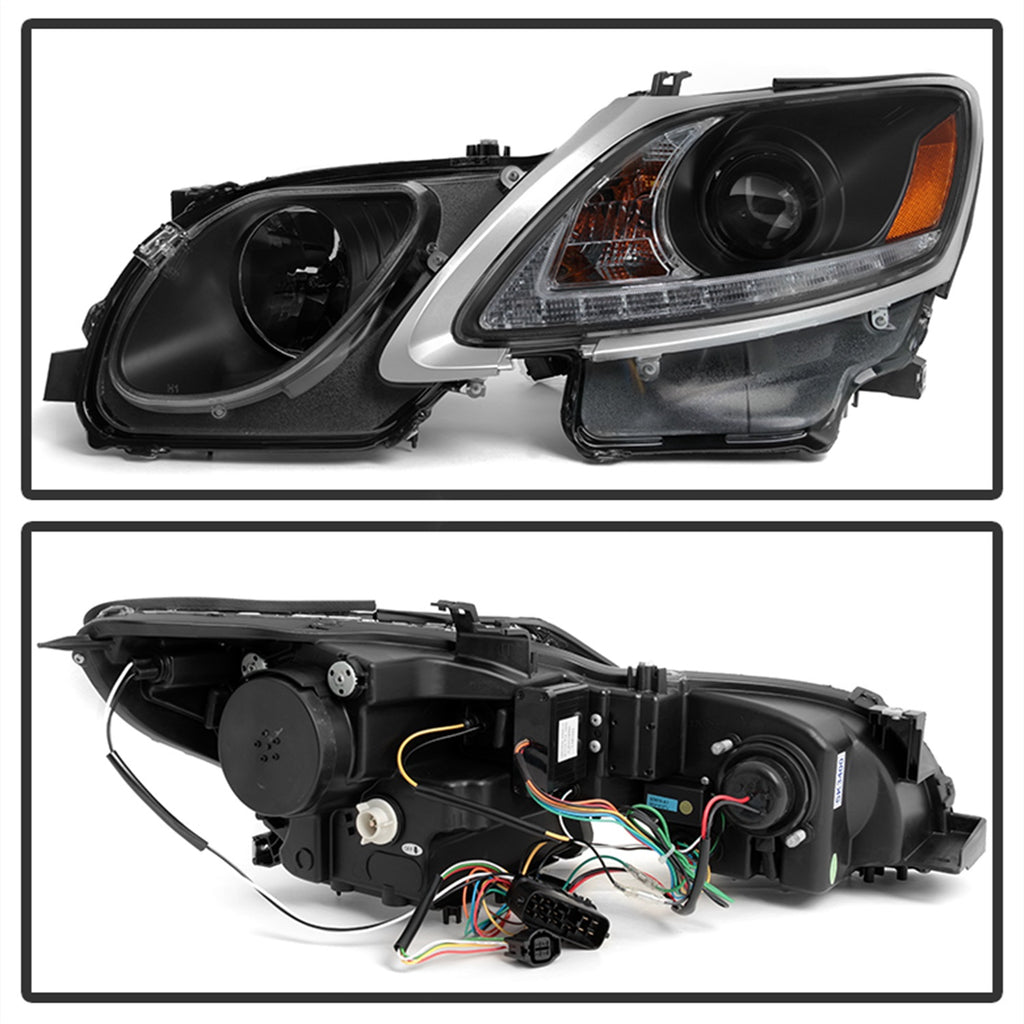 Spyder Auto 5082800 DRL LED Projector Headlights for Select Lexus GS300, Lexus GS350, Lexus GS450h, Lexus GS460