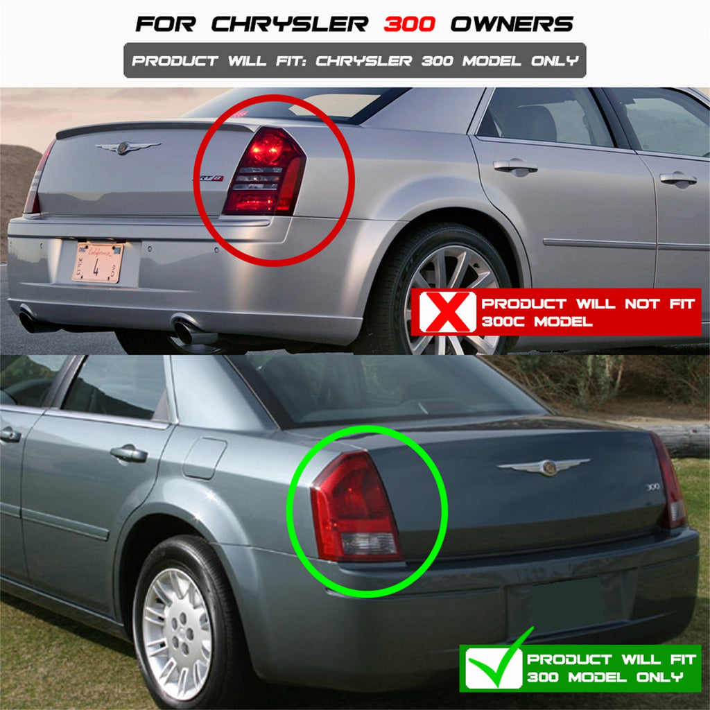 Spyder Auto 5083326 Light Bar LED Tail Lights for Select Chrysler 300