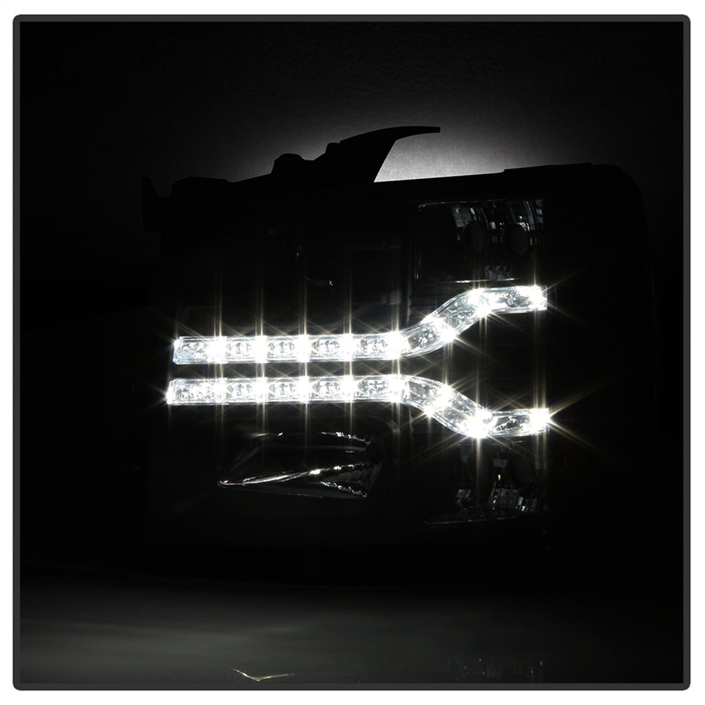 Spyder Auto 5083524 DRL LED Projector Headlights for Select Chevrolet Silverado 1500, Chevrolet Silverado HD, Chevrolet Silverado HD