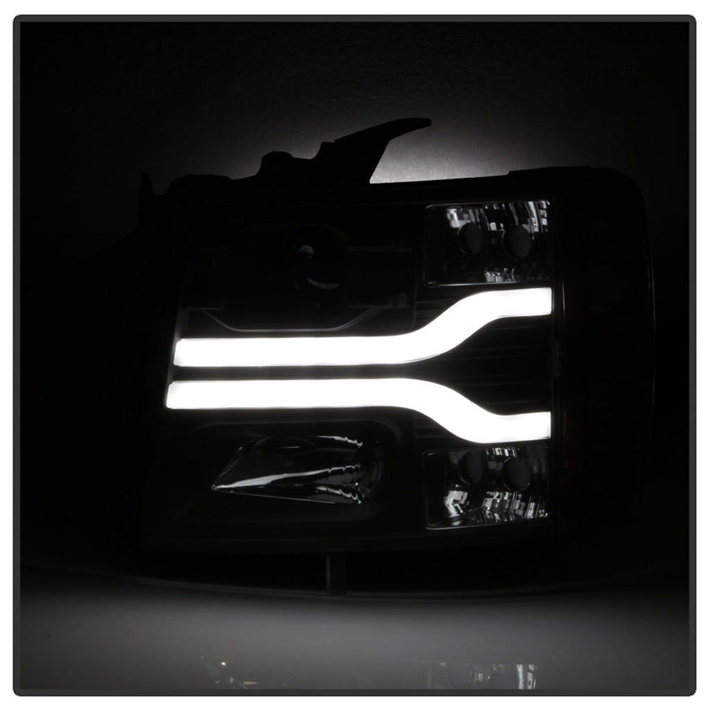 Spyder Auto 5083609 DRL LED Projector Headlights for Select Chevrolet Silverado 1500, Chevrolet Silverado HD, Chevrolet Silverado HD