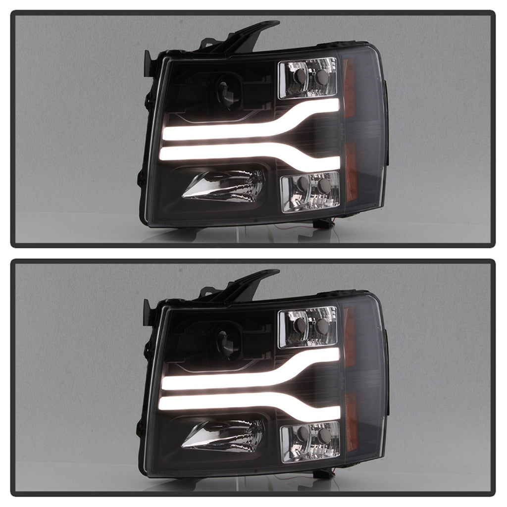 Spyder Auto 5083609 DRL LED Projector Headlights for Select Chevrolet Silverado 1500, Chevrolet Silverado HD, Chevrolet Silverado HD